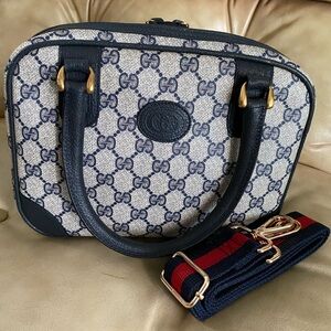 Authentic Gucci Vintage Mini Satchel GG Monogram